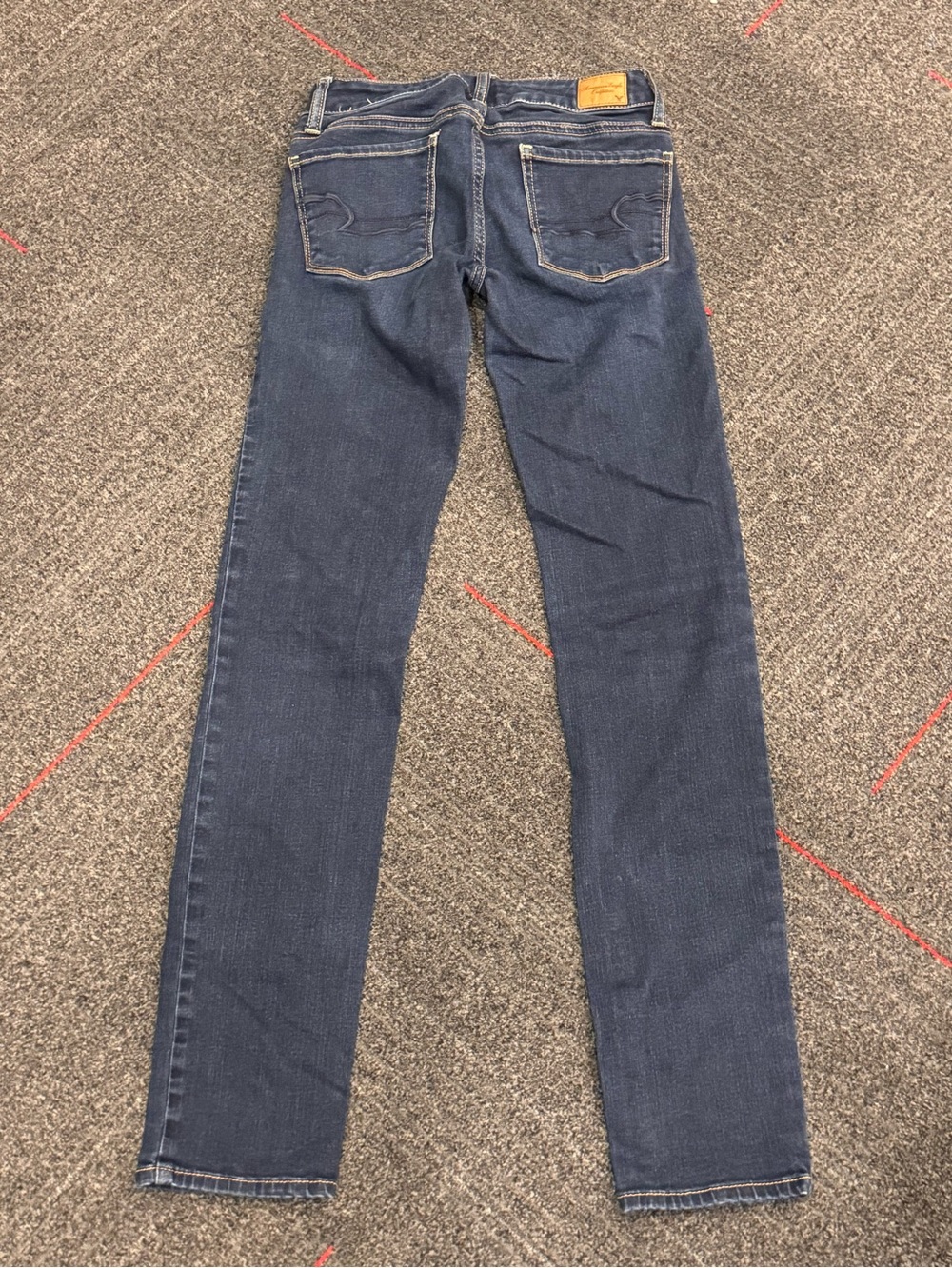 American Eagle Outfitters Dark Blue Skinny Jeans Size 2 Super Stretch Casual